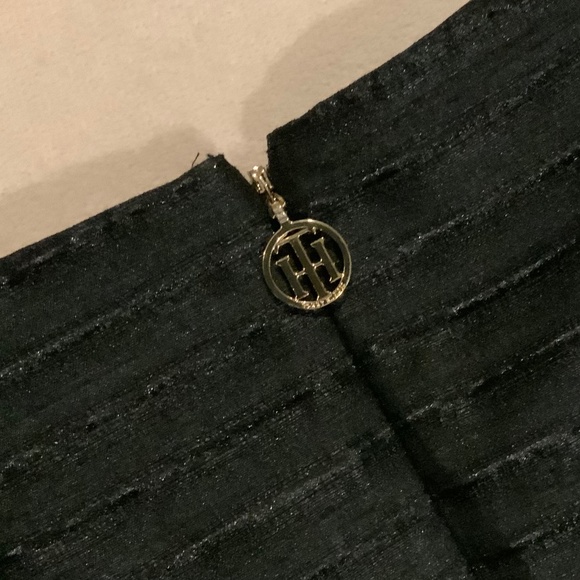 Tommy Hilfiger Black 6 Sleeveless, A line, Belted Dress LBD Normcore Scandi - Picture 7 of 8